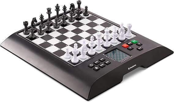 MILLENNIUM ChessGenius - M810 - chess computer with the world-famous software by Richard Lang. Game levels from beginner to tournament player. One of the most powerful chess computers with > 2000 ELO