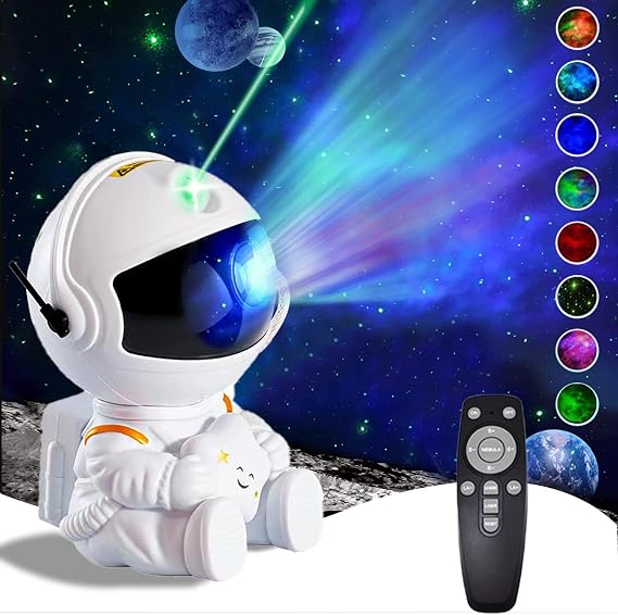 Astronaut Galaxy Projector, Kids Night Light for Bedroom, Birthday Gift