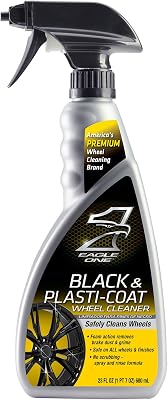 Eagle One E301345400 Black and Plastic-Coat Wheel Cleaner, 23 fl. oz.