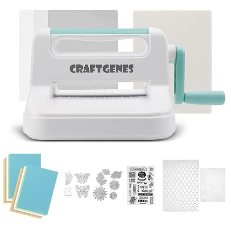 CraftGenes 6 Inch Manual Die Cutting and Embossing Machine for Card Making
