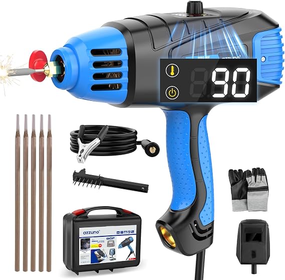 AZZUNO Handheld ARC Welding Machine 110V, 90A Portable Stick Welder Gun