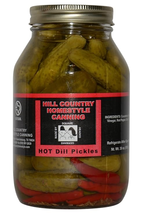 Texas Hill Country Hot Dill pickles 32oz