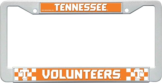 Rico Industries NCAA Tennessee Volunteers Plastic Plate Frame, 12" x 6"