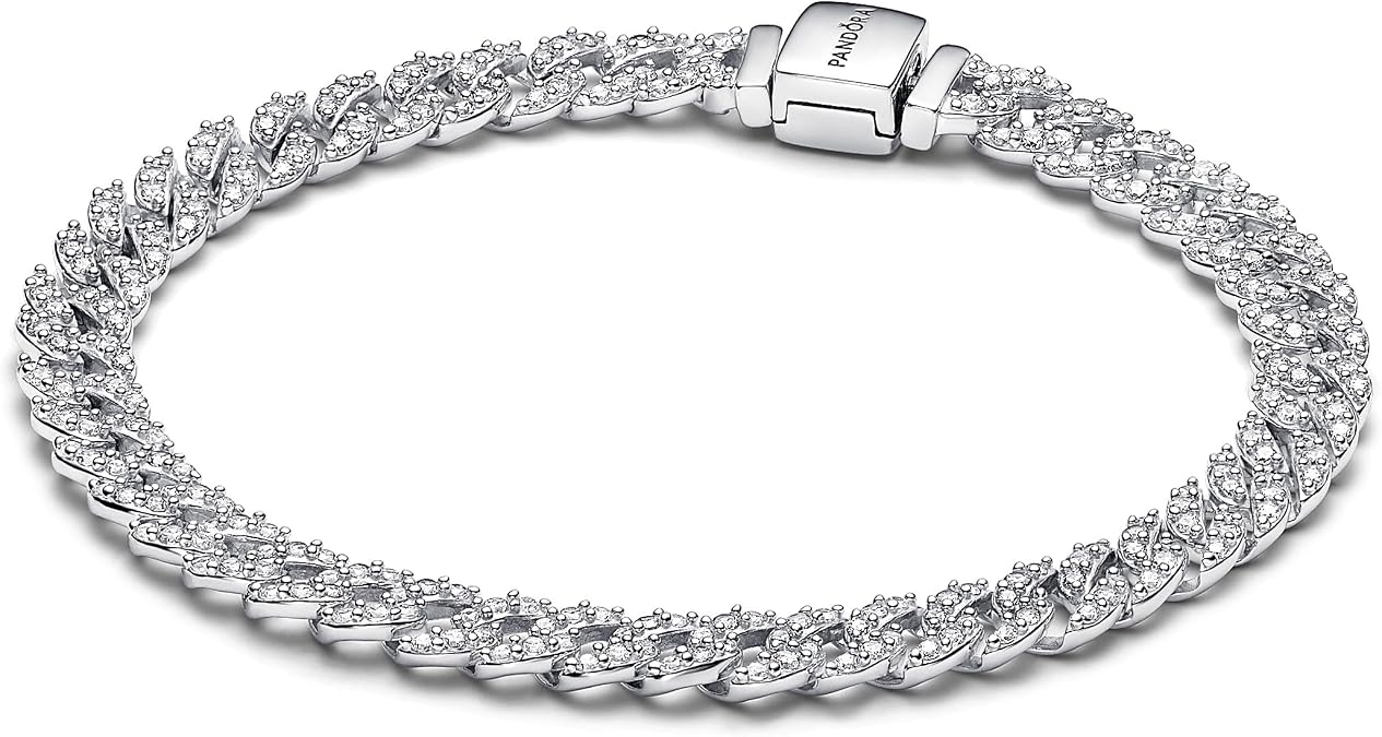 Pandora TIMELESS PAVE CHAIN BRACELET 593008C01-18