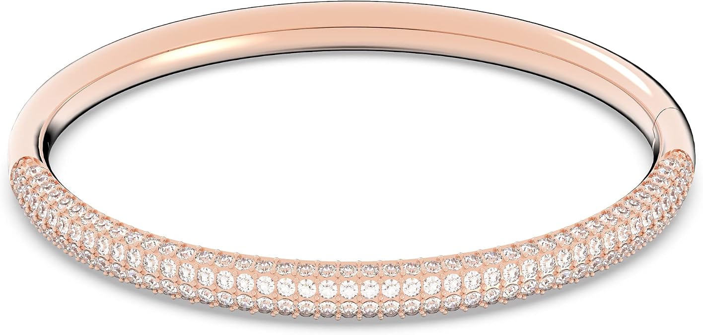 Swarovski Stone Bangle Bracelet Collection, Clear Crystals, Pink Crystals