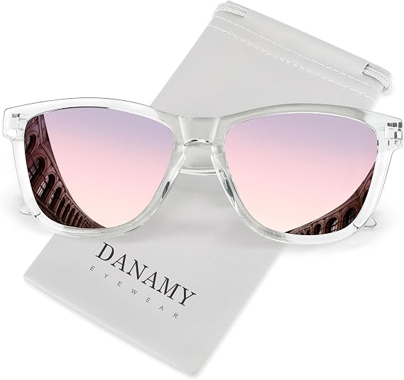 DANAMY Sunglasses Womens Polarized Sunglasses for Women Men UV Protection
