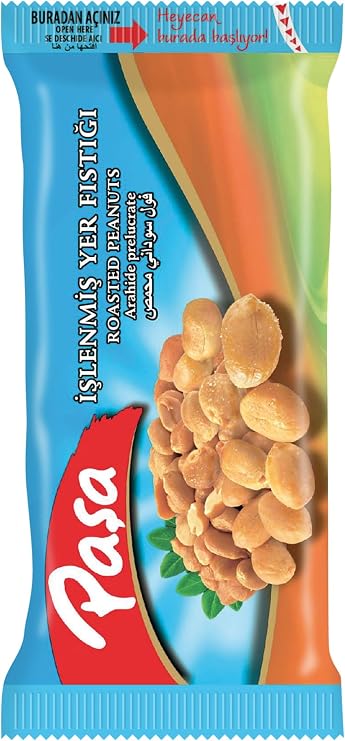 Pasha Roasted Peanuts, 30gr x 48 Pieces, Total 1440gr, Practical Package