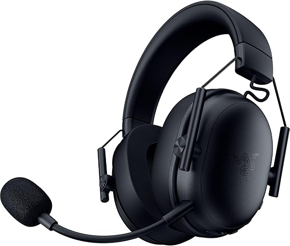Razer BlackShark V3 X HyperSpeed Wireless PC Gaming Headset, Black | 50mm Drivers, Cardioid Mic, 2.4 GHz, Bluetooth, USB, Works with Mac, PS5, Nintendo Switch, Smartphone, 70 Hr Battery
