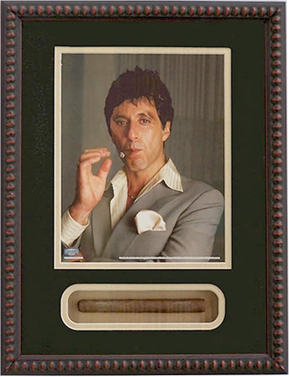 Scarface Al Pacino Shadowbox Framed Photo 14x20 inches, Wall Art Decor, Memorabilia Gifts