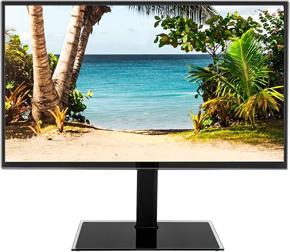 Universal Table Top Pedestal TV Stand for 32”-55” TVs, Height Adjustable Stand Holds 40 KG & Max.VESA 400x600mm