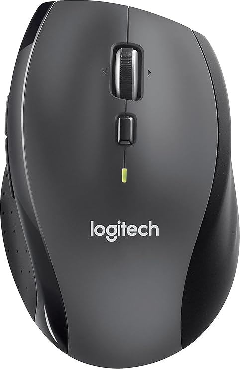 Logitech M705 Marathon Kablosuz Mouse, 1.000 DPI Optik İzleme, Unifying Alıcı, Yüksek Hızlı Kaydırma, 3 Yıl Pil Ömrü, 10 m Kullanım Mesafesi, Siyah