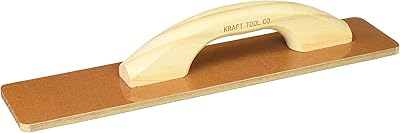 Kraft Tools CF505 16x3-12 Square End Laminated Canvas Resin Hand Float wWood Handle