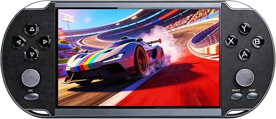 5.5" IPS HD Retro Game Console, Handheld Video Player with Classic Games, Supports Multiple Emulators & Game Save, MP3/MP4 Player, AV Output to TV, for Teens and Adults