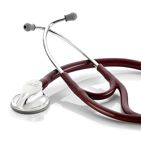 ADC Adscope 600 - Platinum Multifrequency Stethoscope - Burgundy
