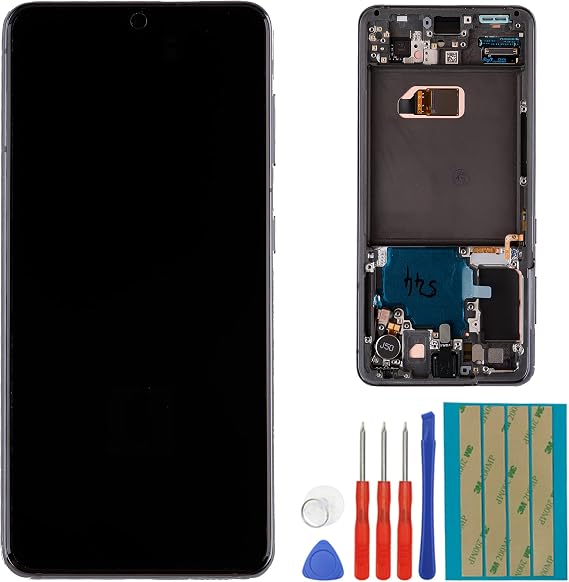 Super AMOLED Display Compatible with Samsung Galaxy S21 SM-G990F 6.2" LCD Display Touch Screen Assembly with Tools