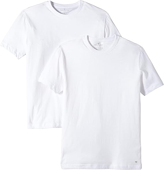 Tom Tailor Double Crew-Neck T-Shirt White in M