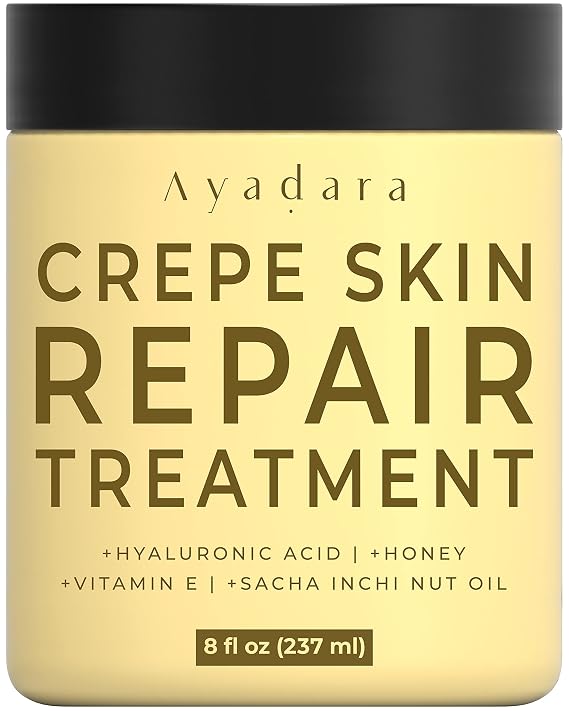 AYADARA Crepey Skin Repair cream 8oz, Firming Lotion for Loose Skin, Crepe Corrector Collagen Cream for Body Tightening, Wrinkle Cream for Face, Neck, Arms and Legs, 500+ Uses