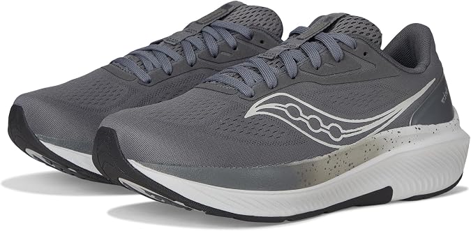 Saucony Men's Echelon 10 Sneaker, Carbon/Black, 14 X-Wide