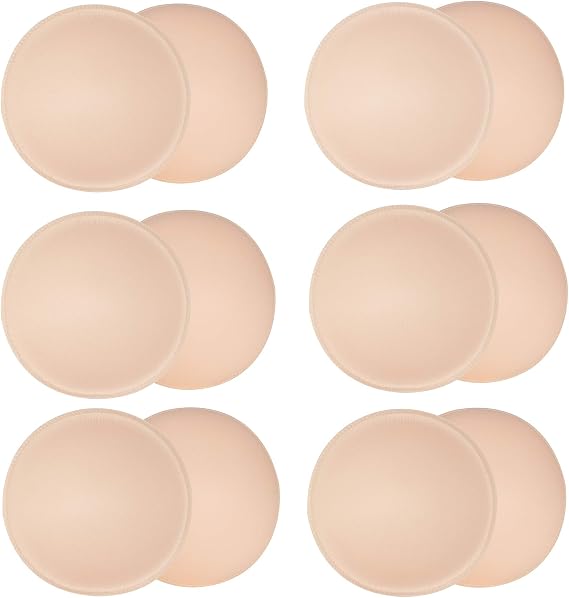 URSMART Round Bra Inserts Pads, Removable and Washable Bra Cups Inserts for Bikinis Top Swimsuit Sport Bra