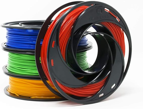 Gizmo Dorks 2.85mm ABS 3D Printer Filament 200g Each 4-Color Sample Bundle | Ideal Beginner Starter Set, 800g Total Mini Spools, High-Impact ABS, 2.85mm Precision, Includes Blue Green Orange Red