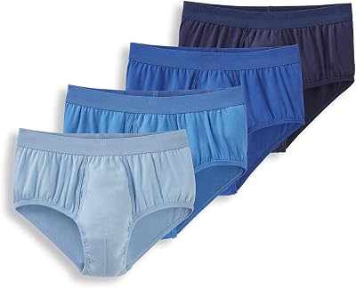Jockey Mens Underwear Signature Pima Cotton Full-Rise Brief - 4 Pack