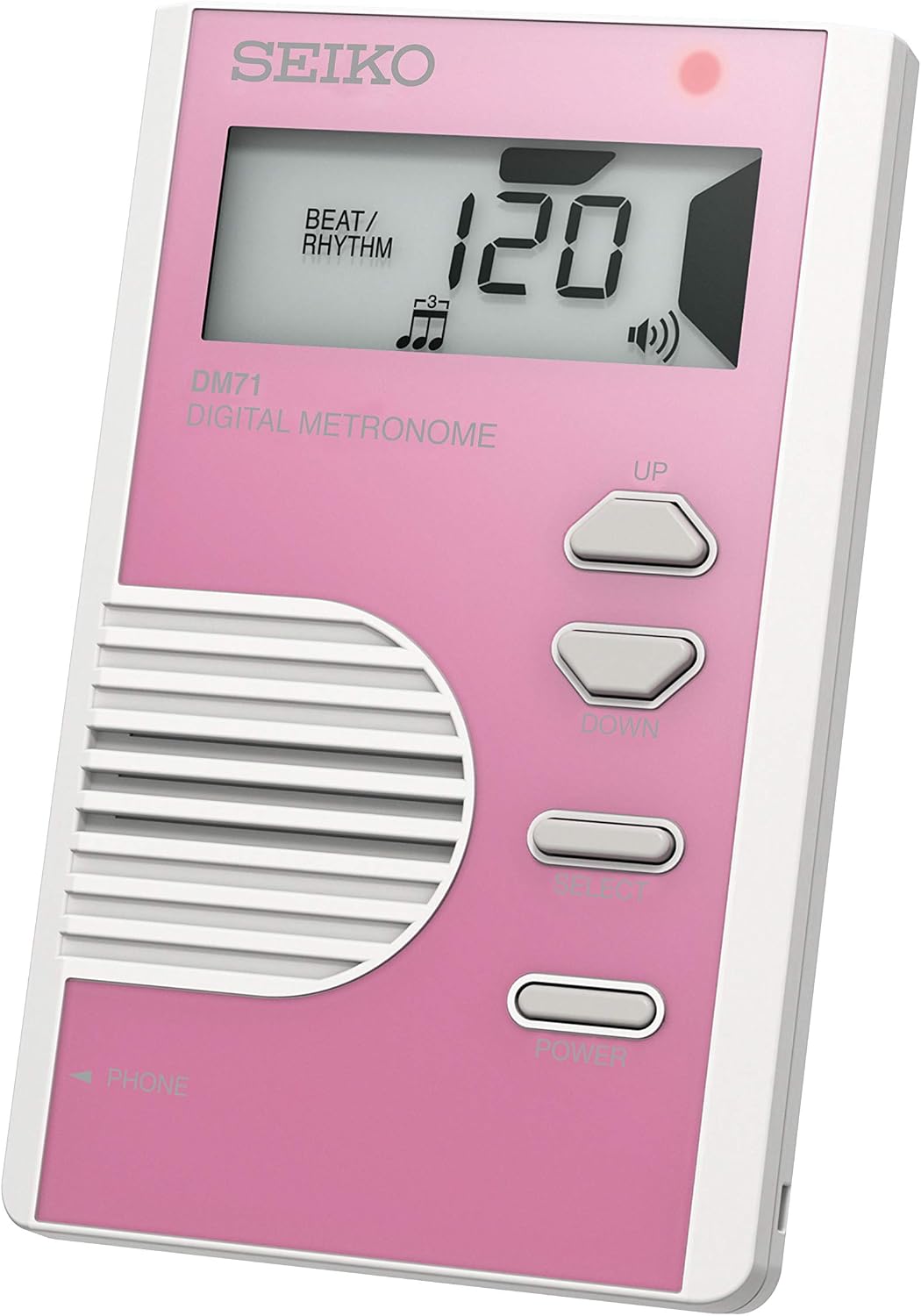 Seiko DM71P Digital Metronome Thin, Pearl Pink