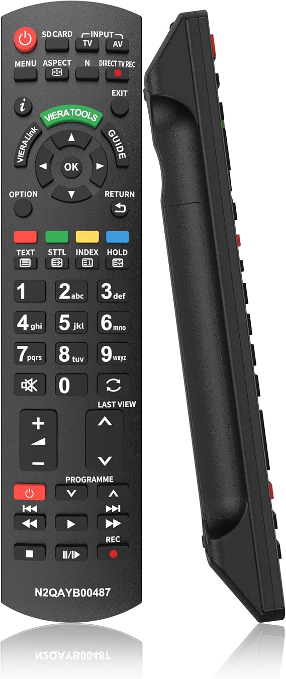 Universal Remote Control for Panasonic TV Remote Control Works for All Panasonic Plasma Viera HDTV 3D LCD LED TV/DVD Player/AV Receiver