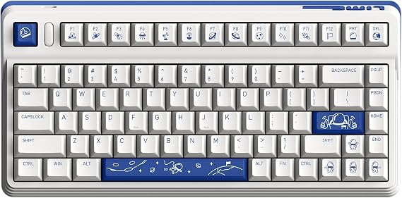 IQUNIX L80 Cosmic Traveller Wireless Mechanical Keyboard with TTC Gold Pink Switch Compact 83 Keys Hot Swappable Keyboard for Windows/Mac/Android/iOS