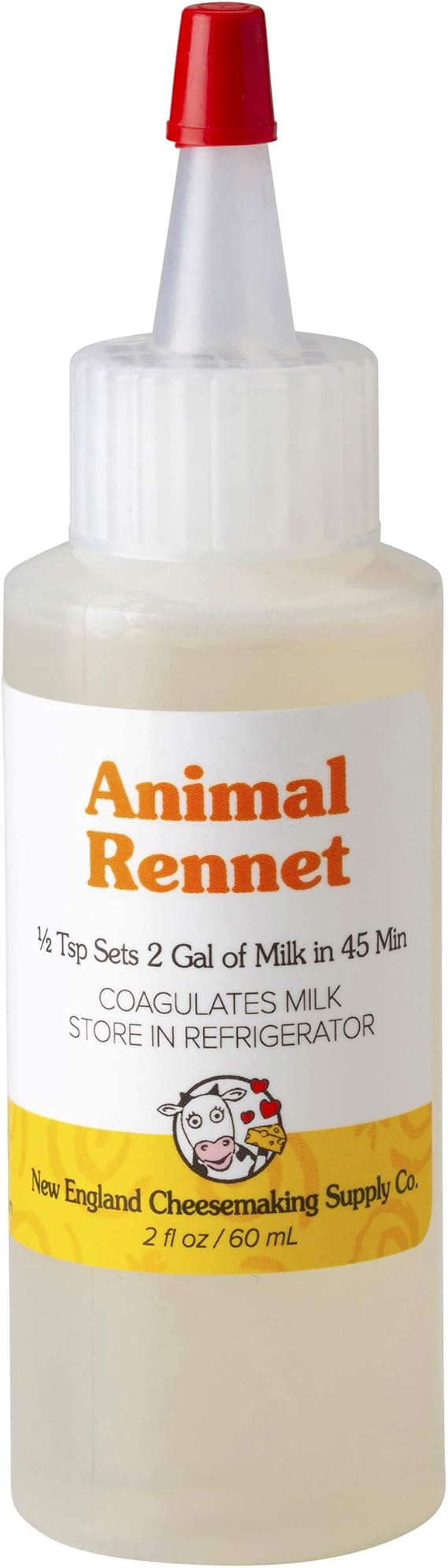 Liquid Rennet - Animal Rennet for Cheese Making (2 oz.)