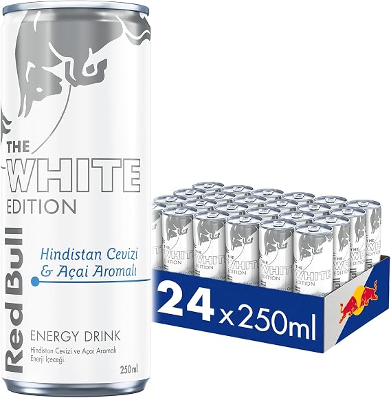 Red Bull Enerji İçeceği Hindistan Cevizi Ve Açai 250 ML (24'Lü Paket 24x250 ML), Enerji, Kutu