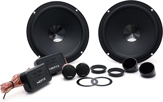 Hertz DSK165.3 2-Way Compo System 160 Watt Water Resistant Press Paper PEI Tweeter 24 mm Includes Crossover 6.5 Inch 80 W RMS 4 Ohm 93 dB