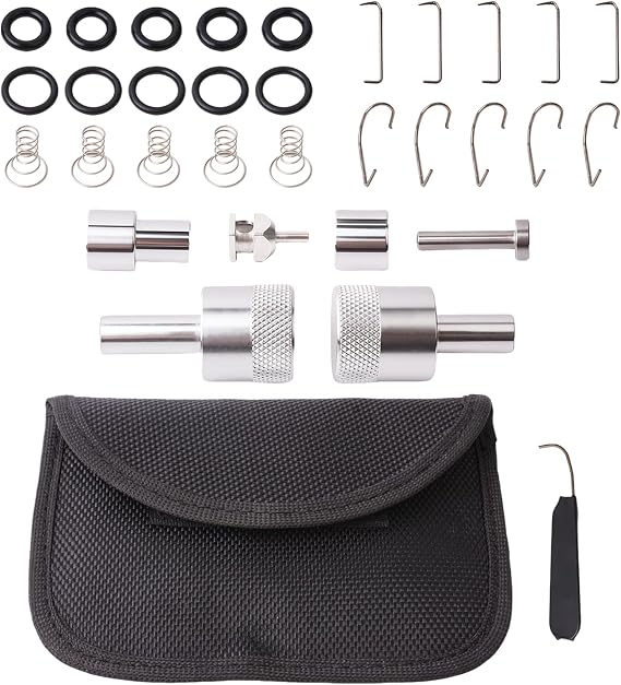 MC400 & MC300 Fuel Check Valve Repair Tool Kit, EFI System Rebuild Tools Compatible with Harley Davidson 2001-2026 Models, Professional Fuel Line Maintenance Set, Replaces MC-400 MC-300