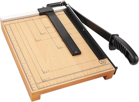 MROCO Heavy Duty Guillotine Paper Cutter & Paper Trimmer, 12" Cut Length