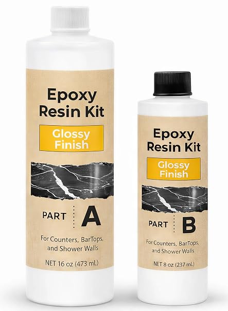 Stone Ultimate Top Coat Epoxy | DIY Epoxy Countertop Kit | Scratch Resistance, Yellowing Resistance for Countertops, Bar Tops (Glossy Finish)