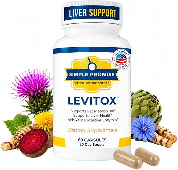 Levitox - Milk Thistle Liver Support with Dandelion Root - Women and Men