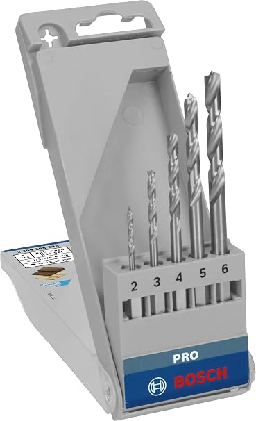 Bosch Professional Accessories Matkap ve Kırıcı Delici Uçları, Ahşap Matkap, Gri, 5 Adet