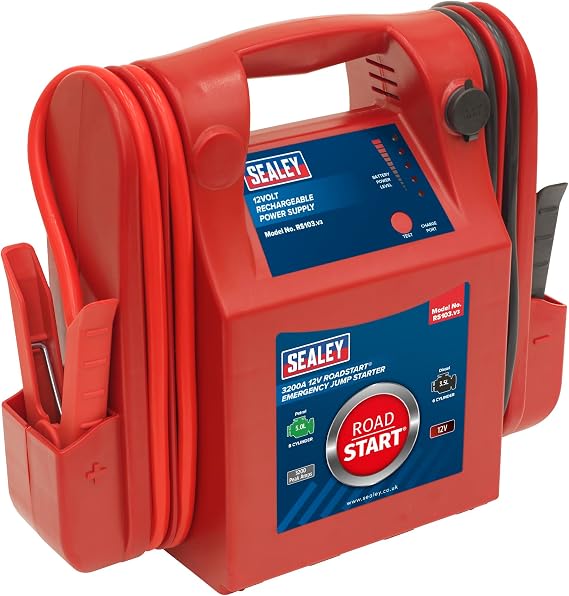 Sealey Rs103 Roadstart Emergency Power Pack 12V 3200 Peak Amps