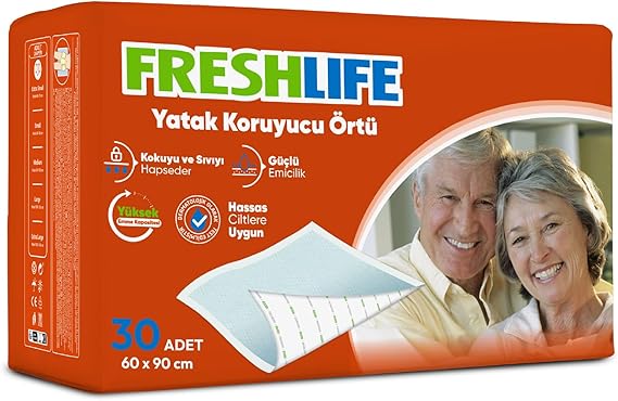 Freshlife Yatak Koruyucu Örtü 60x90 cm 30 Adet