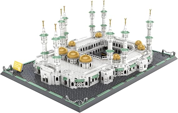 Great Mosque of Mecca Building Blocks Set, 2274Pieces World Famous Landmark Series Model Toys, City Constructions Bricks Kit, Ideas Gifts for Kids Adults