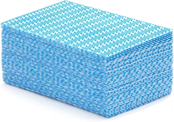 Handi Wipes Reusable Cloths Disposable Cleaning Cloth Reusable Paper Towels for Kitchen, Multi-use Dish Cloths Dish Towels, Disposable Cleaning Rags,11.81"19.69" 50 Count, Blue