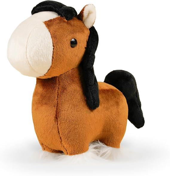 Bellzi Horse 6.75" Cute Stuffed Animal Plush Toy Soft & Adorable Horsi Plushie Gift Perfect Present for All Ages Mini Clydesdale