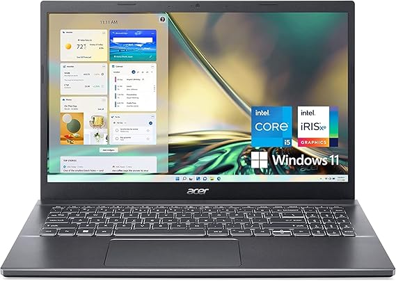 Acer Aspire 5 Laptop: 15.6" FHD Display 12th Generation Intel Core i5-1240P NVIDIA GeForce RTX 2050 48 GB DDR4 SDRAM 2 TB SSD Win10 Home WiFi 6 Backlit Keyboard Thunderbolt 4