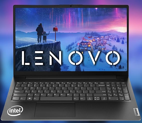 Lenovo V15 Laptop, 15.6" FHD Screen, 24GB RAM, 512GB SSD, Intel Pentium Series CPU, Windows 11 Pro, Privacy Webcam, Dolby Audio HD Speakers, Wi-Fi 6, RJ-45 Ethernet