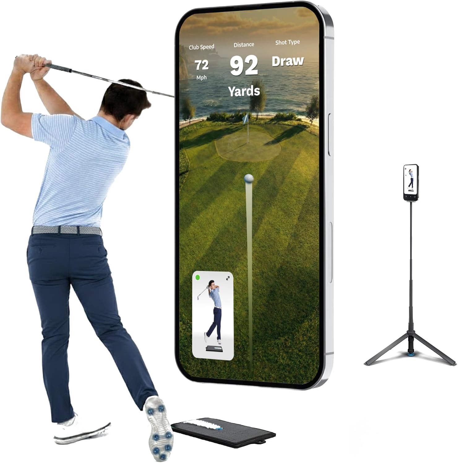 Golf Daddy – No-Ball AI-Powered Home Golf Practice Aid