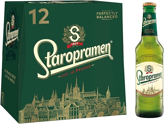 Staropramen Premium Czech Lager, 12 x 330ml