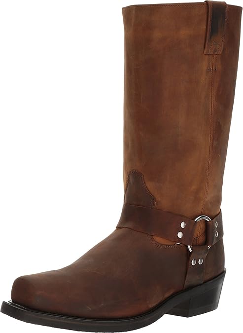 Boots Harness Boot Brown Distressed 7.5 D (M)