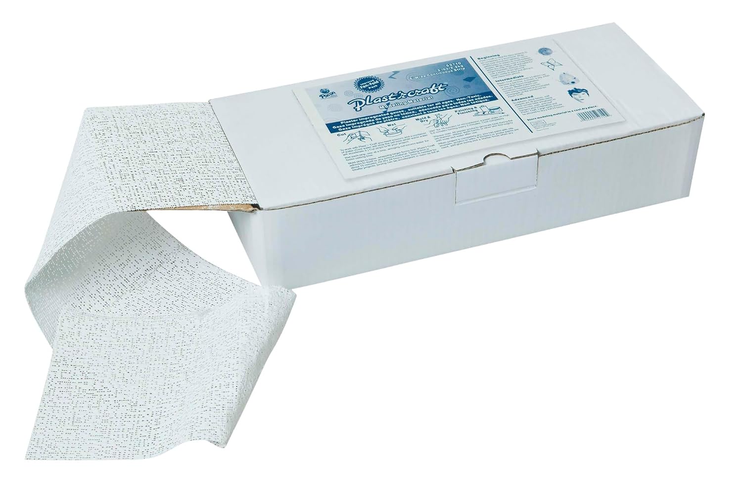 Plastr Craft Modeling Material, 6 Wide, 100 Long | Create Scenery, Masks, Arts & Crafts, and DIY Projects with Plaster Cloth