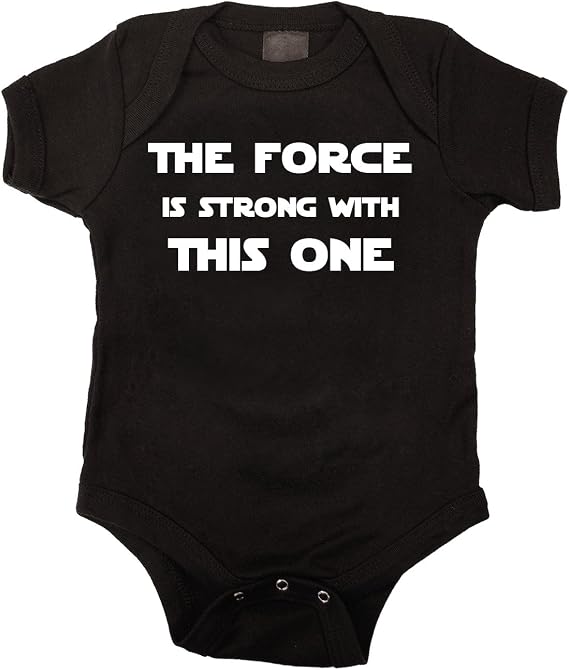 The Force is Strong with This One Baby One Piece Bodysuit Romper