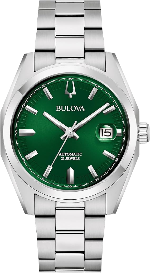 Bulova Automatic Watch 96B429 Silver Bracelet, Silver, Bracelet