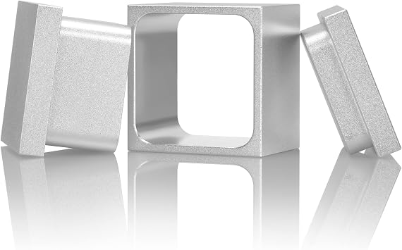 Etley pre Press Mold (1.5X1.5) 6061 Anodized Aviation Aluminum die, silvery white 1.5X1.5